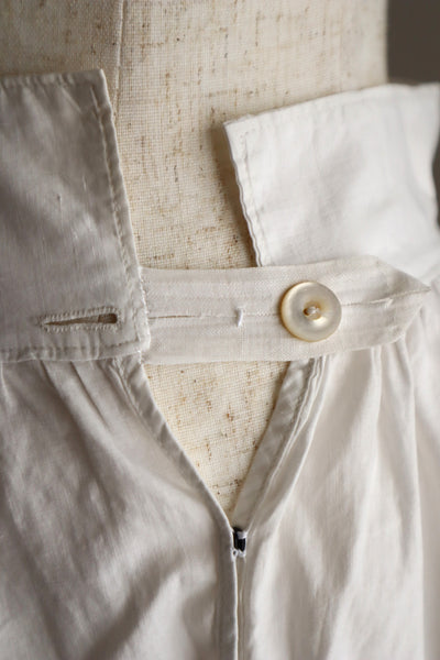 1890s White Cotton Valenciennes Lace Drawers