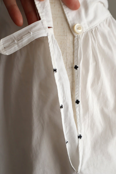 1890s White Cotton Valenciennes Lace Drawers