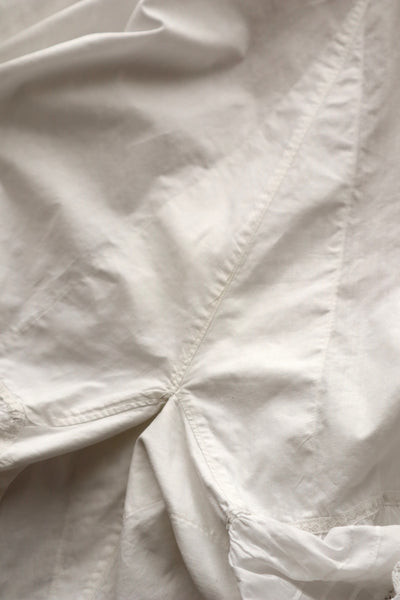 1890s White Cotton Valenciennes Lace Drawers