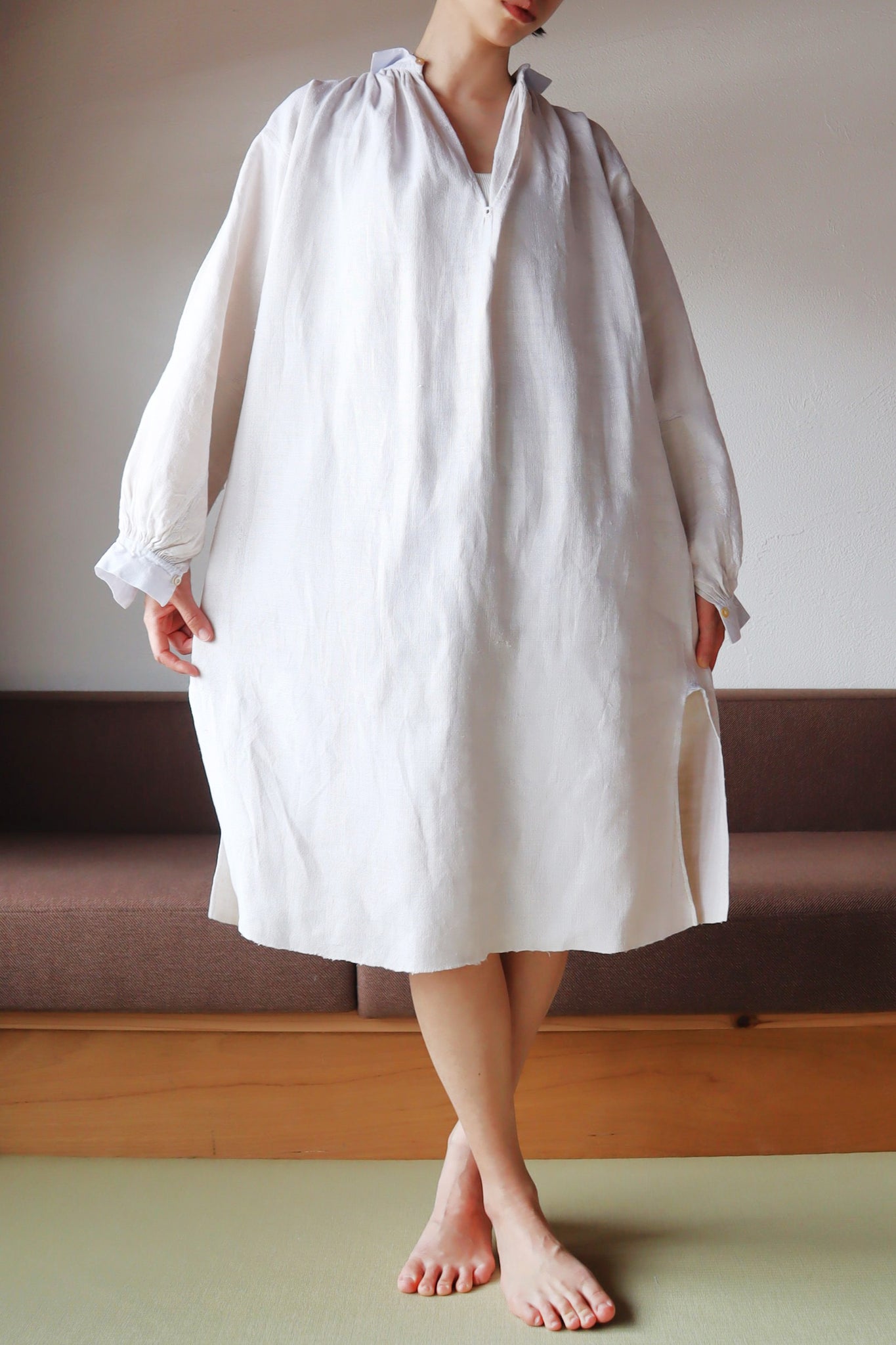 19th French Linen Smock