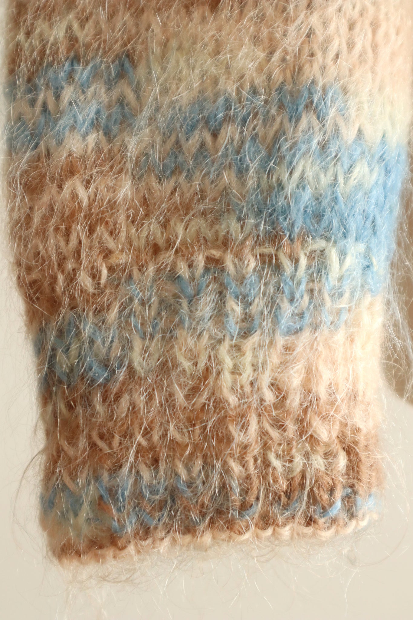 1980s Hand-Knit Soft Mohair Sweater