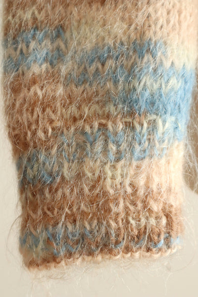 1980s Hand-Knit Soft Mohair Sweater