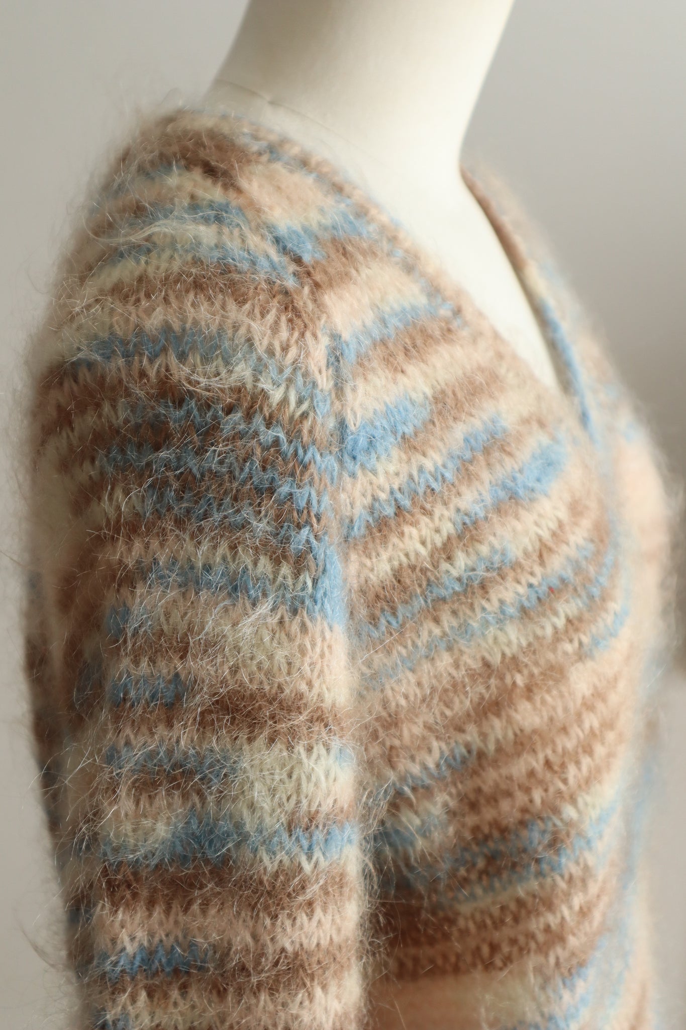 1980s Hand-Knit Soft Mohair Sweater