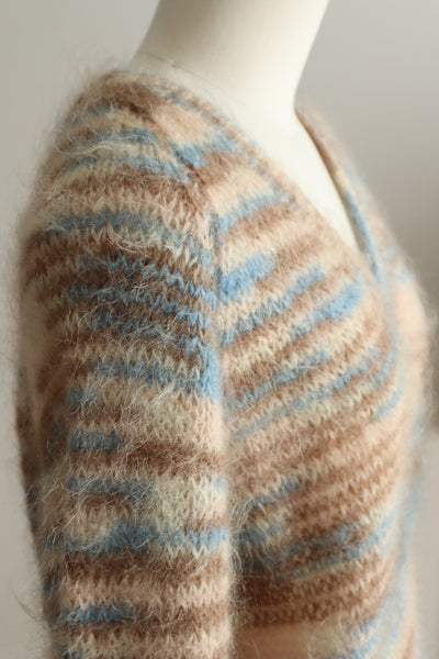 1980s Hand-Knit Soft Mohair Sweater