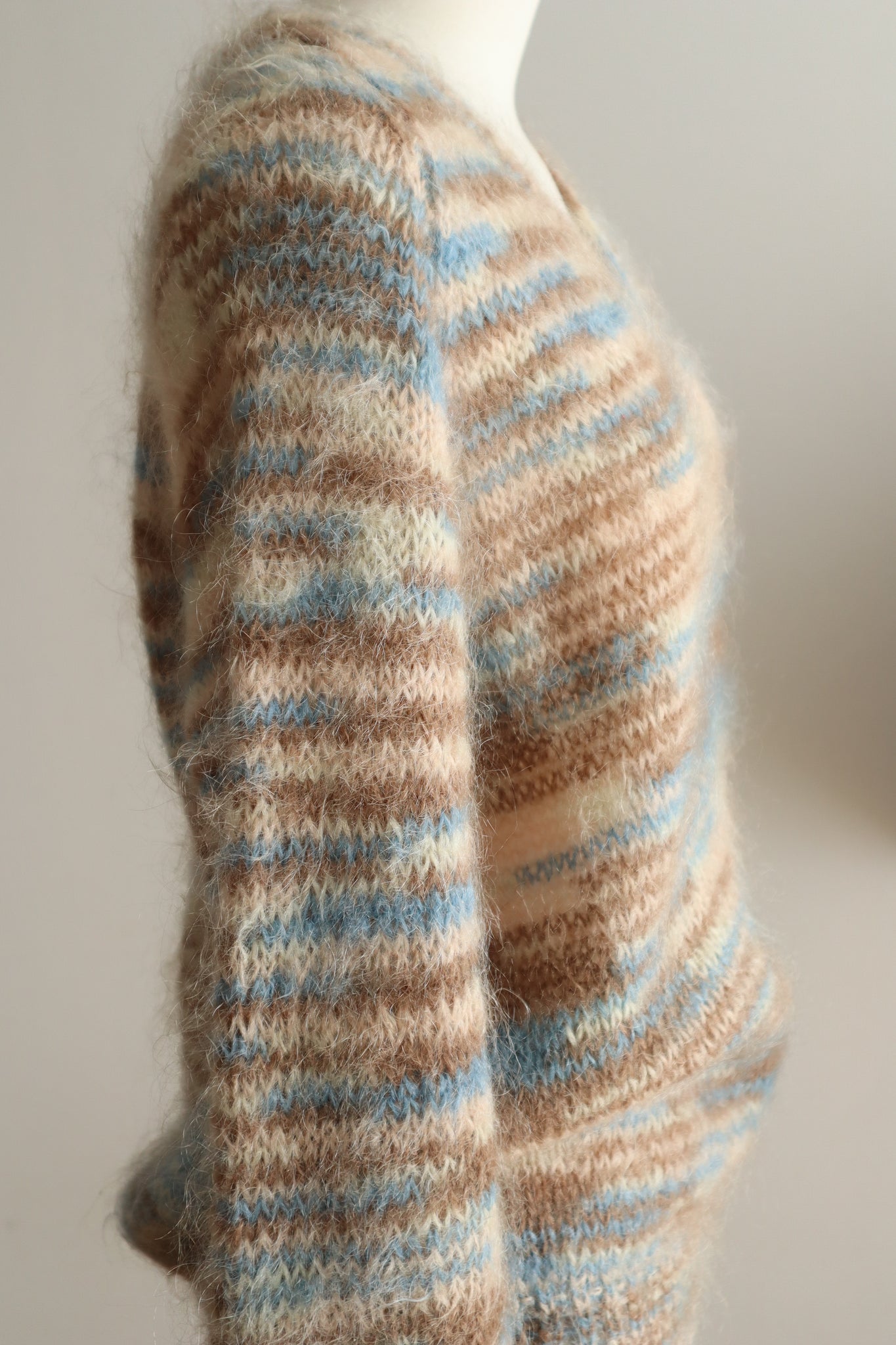 1980s Hand-Knit Soft Mohair Sweater
