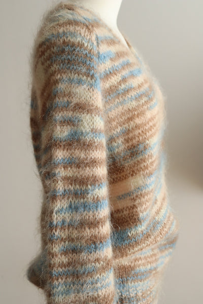 1980s Hand-Knit Soft Mohair Sweater