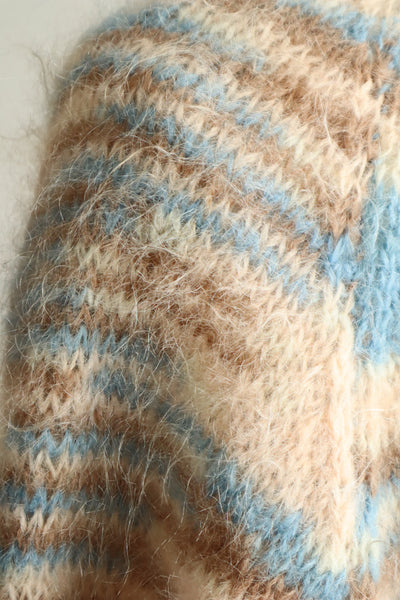 1980s Hand-Knit Soft Mohair Sweater