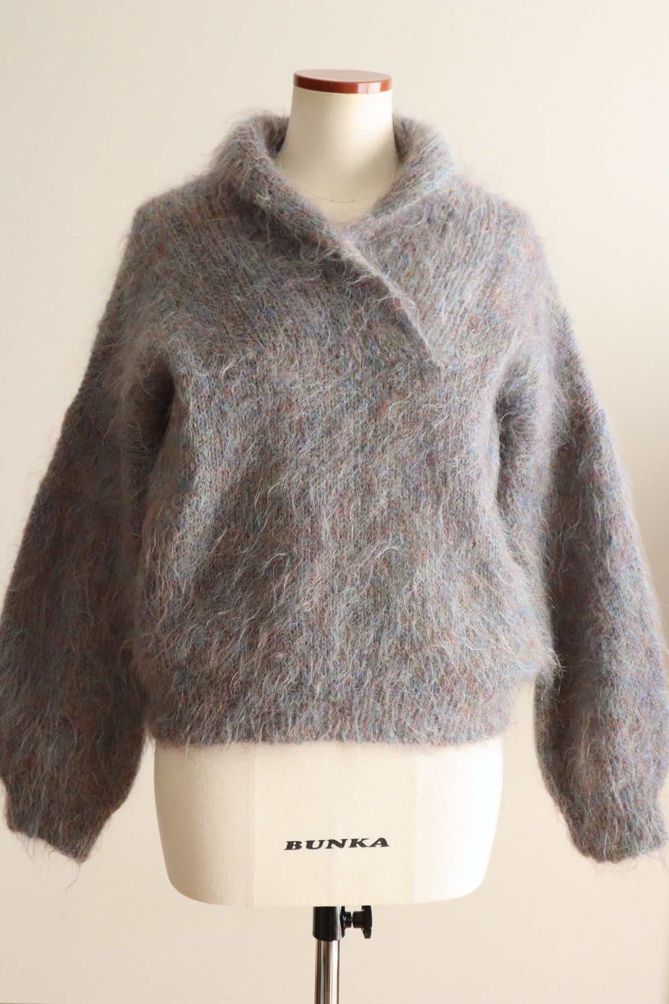 1980s Hand-Knit Iridescent Mohair Sweater