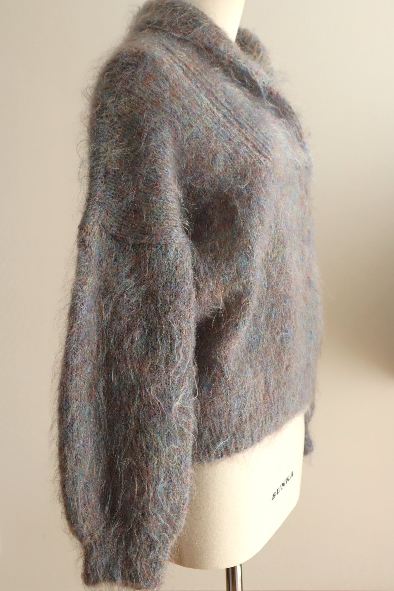 1980s Hand-Knit Iridescent Mohair Sweater