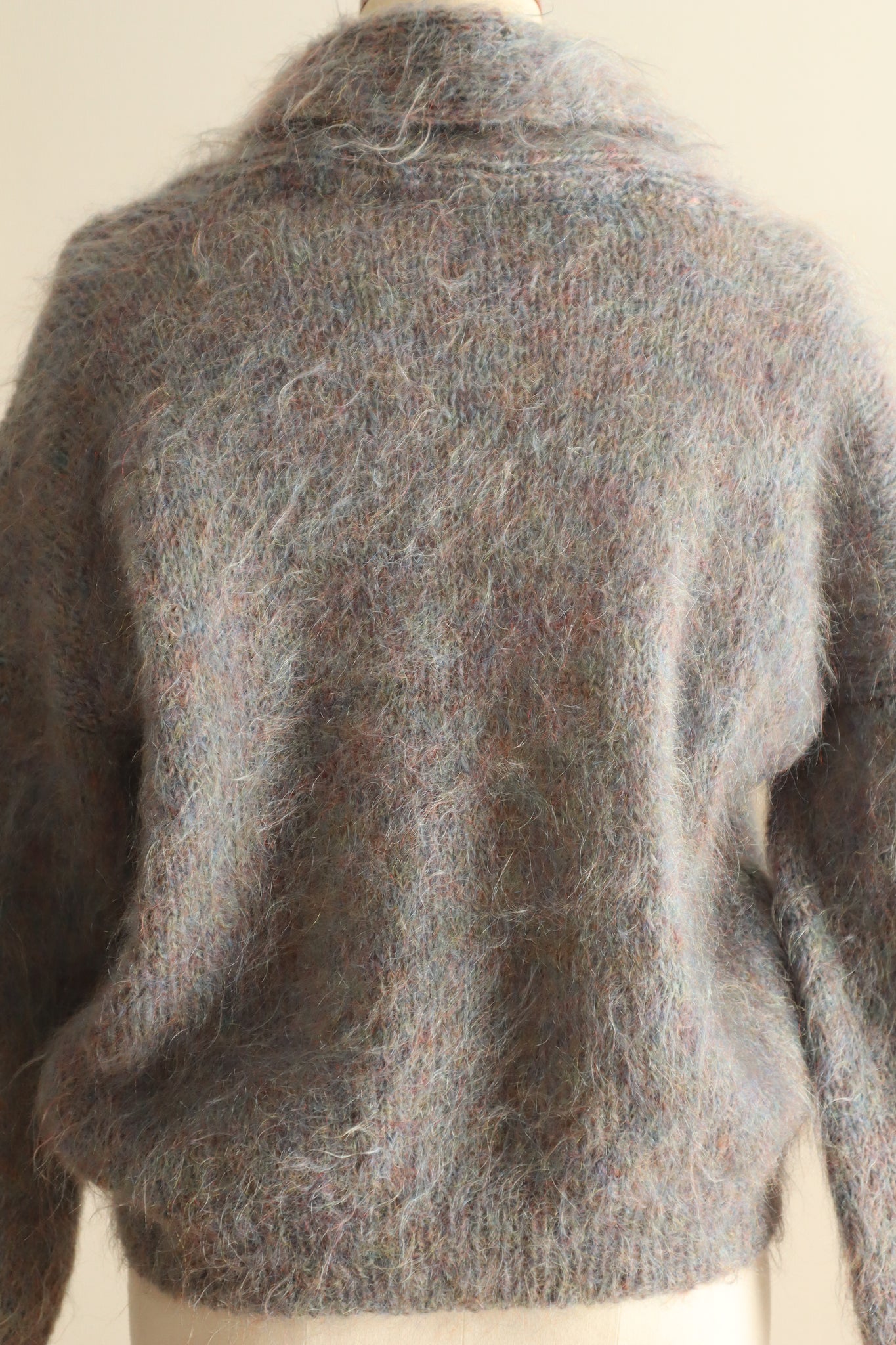 1980s Hand-Knit Iridescent Mohair Sweater