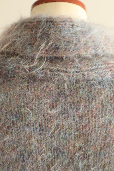1980s Hand-Knit Iridescent Mohair Sweater