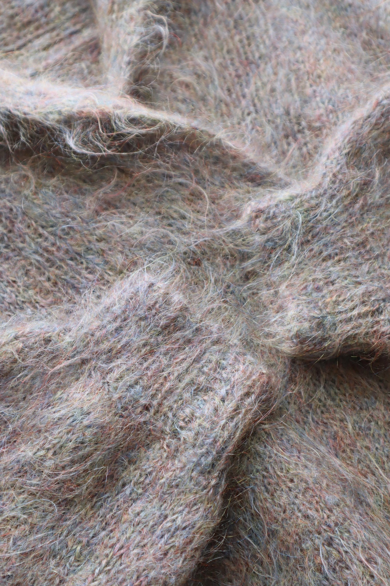 1980s Hand-Knit Iridescent Mohair Sweater
