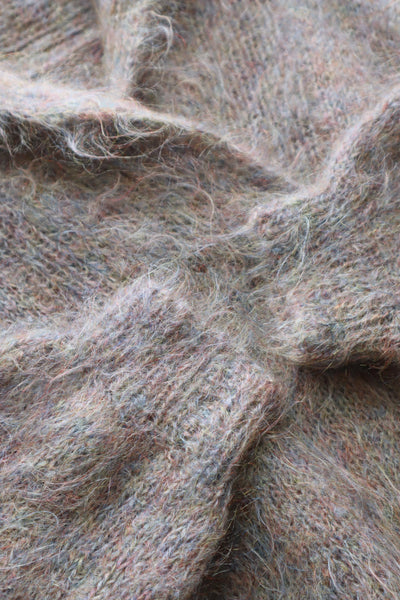 1980s Hand-Knit Iridescent Mohair Sweater
