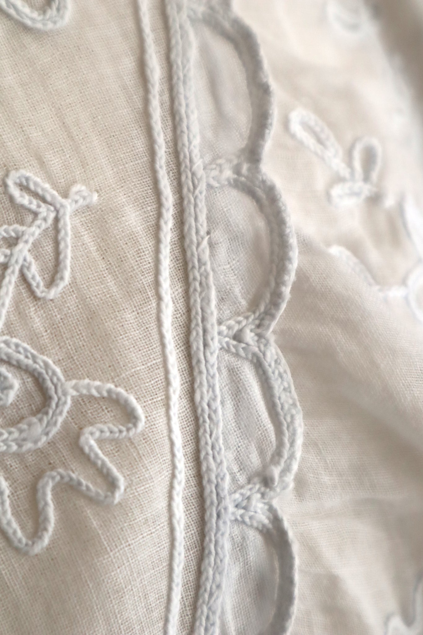 1900s French Cornely Tambour Embroidered Cape Collar