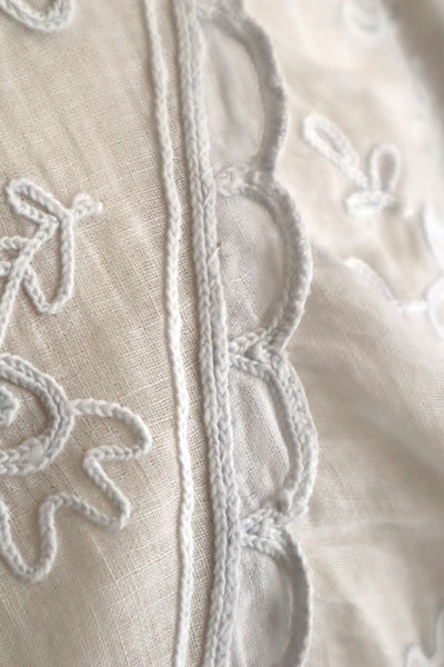 1900s French Cornely Tambour Embroidered Cape Collar