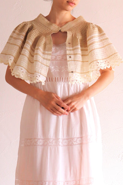 Handmade Antique Lace Capelet