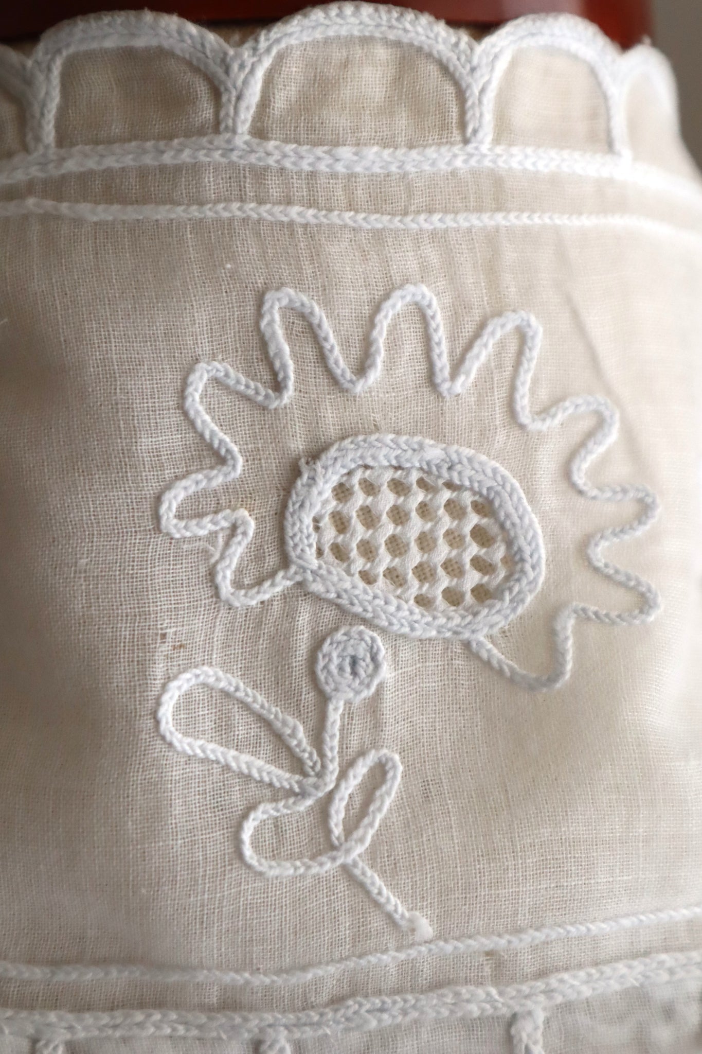 1900s French Cornely Tambour Embroidered Cape Collar