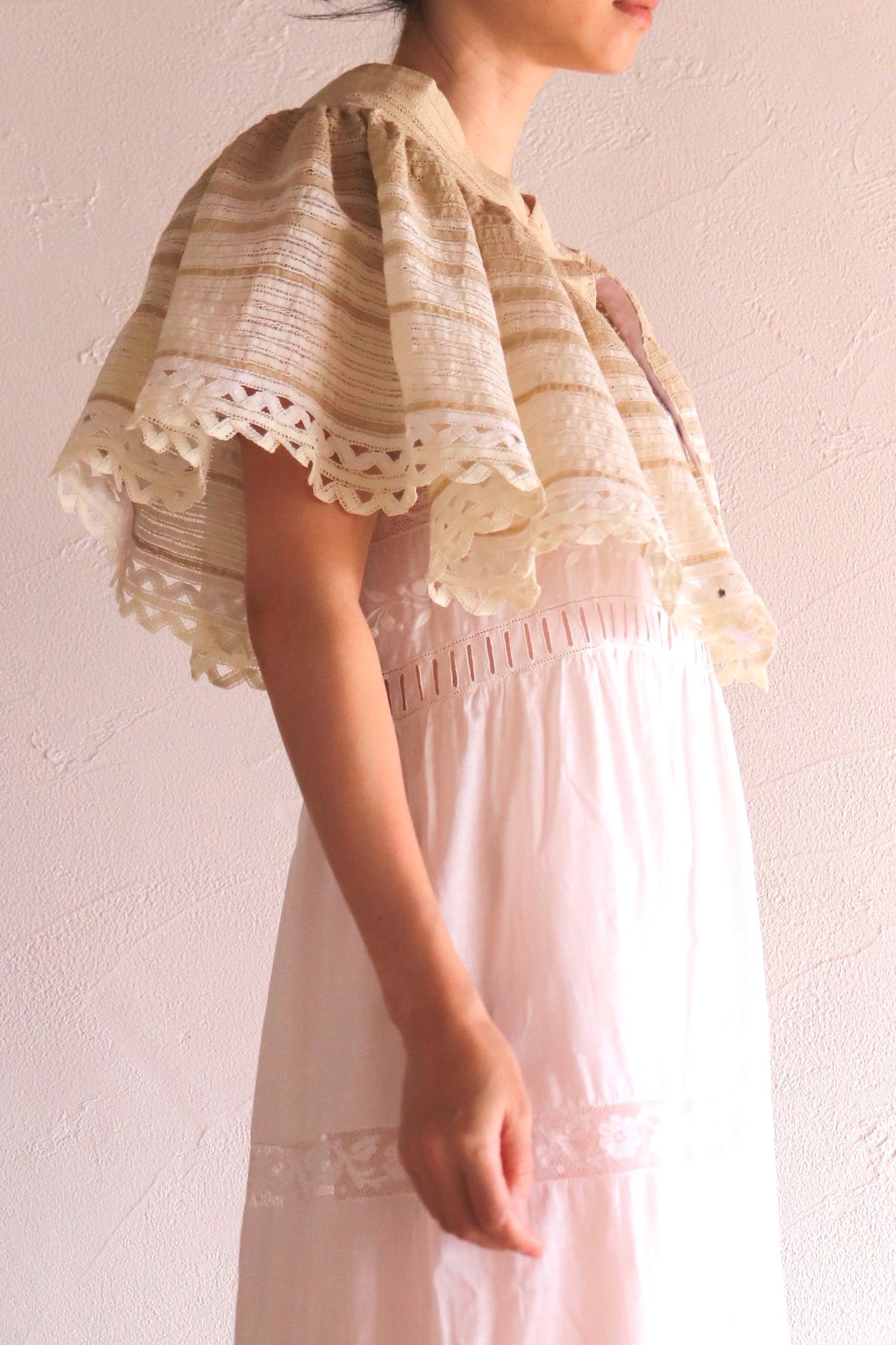 Handmade Antique Lace Capelet