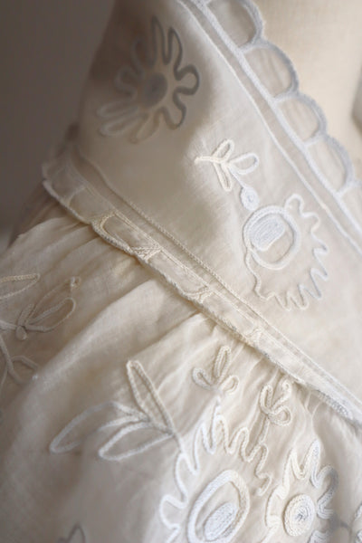 1900s French Cornely Tambour Embroidered Cape Collar