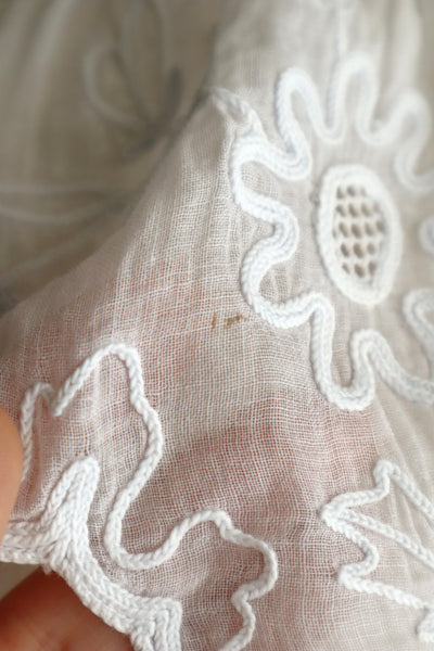 1900s French Cornely Tambour Embroidered Cape Collar