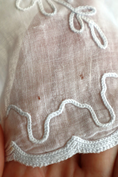 1900s French Cornely Tambour Embroidered Cape Collar