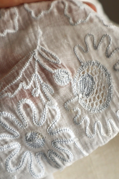 1900s French Cornely Tambour Embroidered Cape Collar
