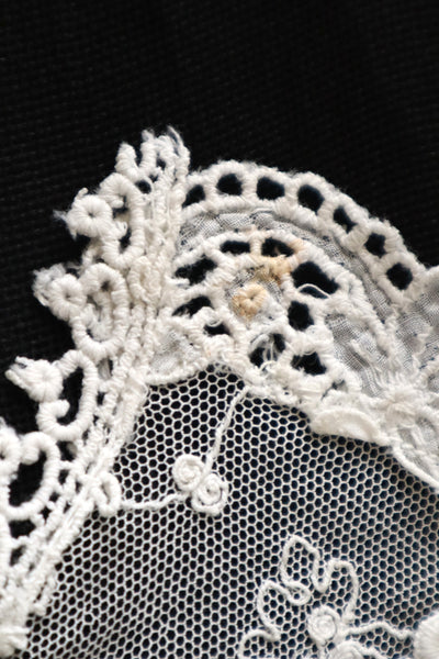 1910s–1920s Embroidered Tulle Lace Collar