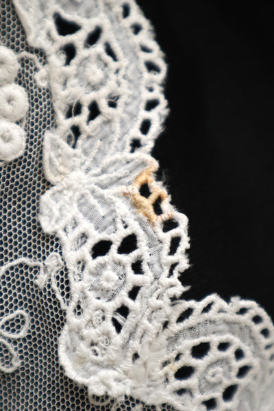 1910s–1920s Embroidered Tulle Lace Collar