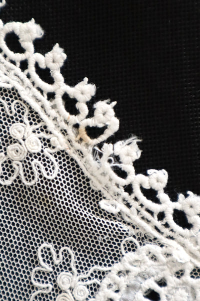 1910s–1920s Embroidered Tulle Lace Collar