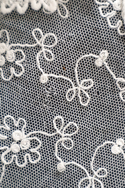 1910s–1920s Embroidered Tulle Lace Collar
