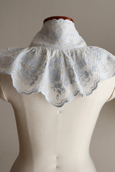 1900s French Cornely Tambour Embroidered Collar