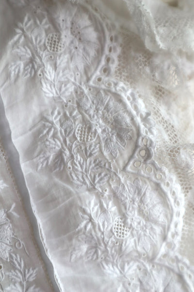 1910s Edwardian Needle Embroideries Cotton Blouse