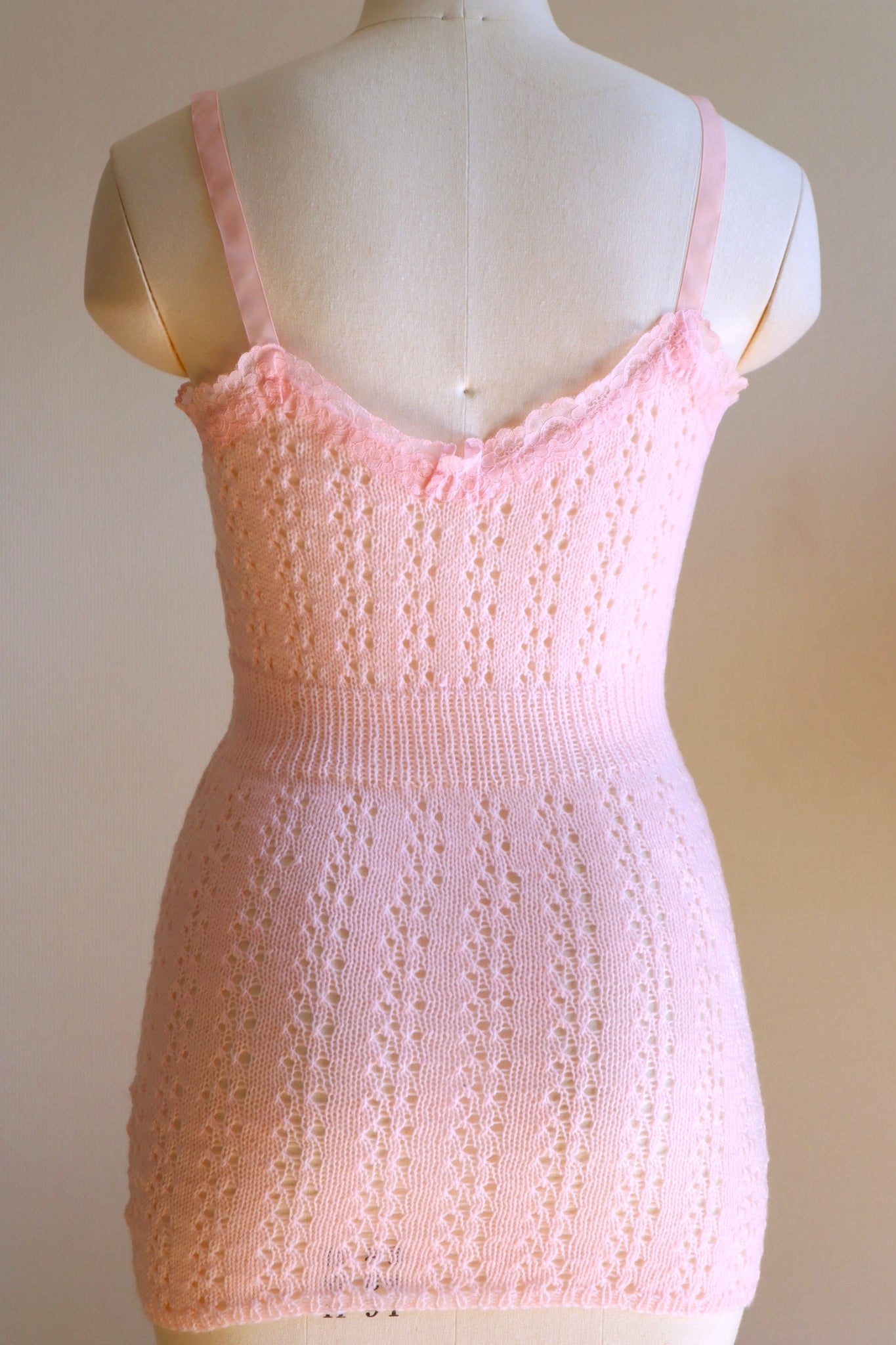 70s Deadstock Pink Knit Camisole