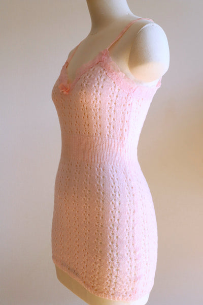 70s Deadstock Pink Knit Camisole