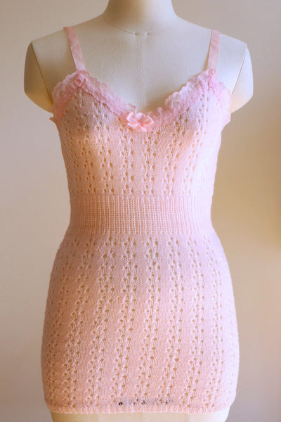 70s Deadstock Pink Knit Camisole