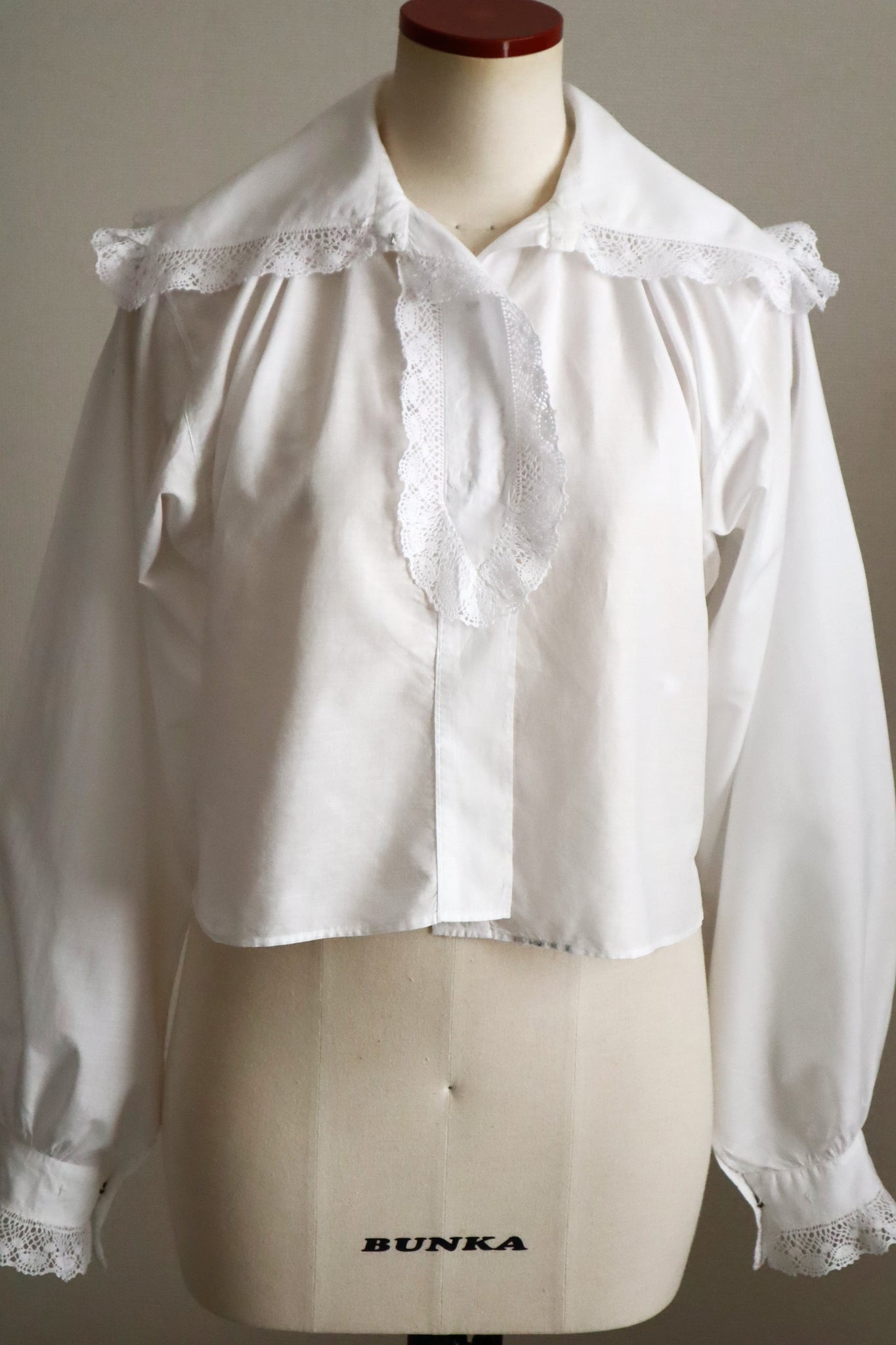 1900s French Cotton Day Blouse
