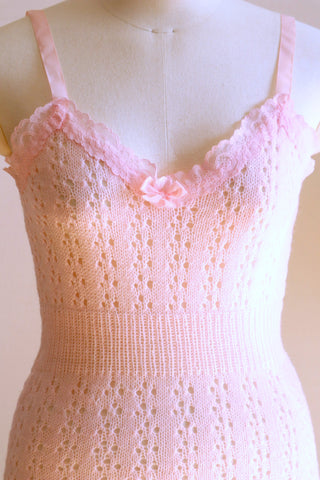 70s Deadstock Pink Knit Camisole