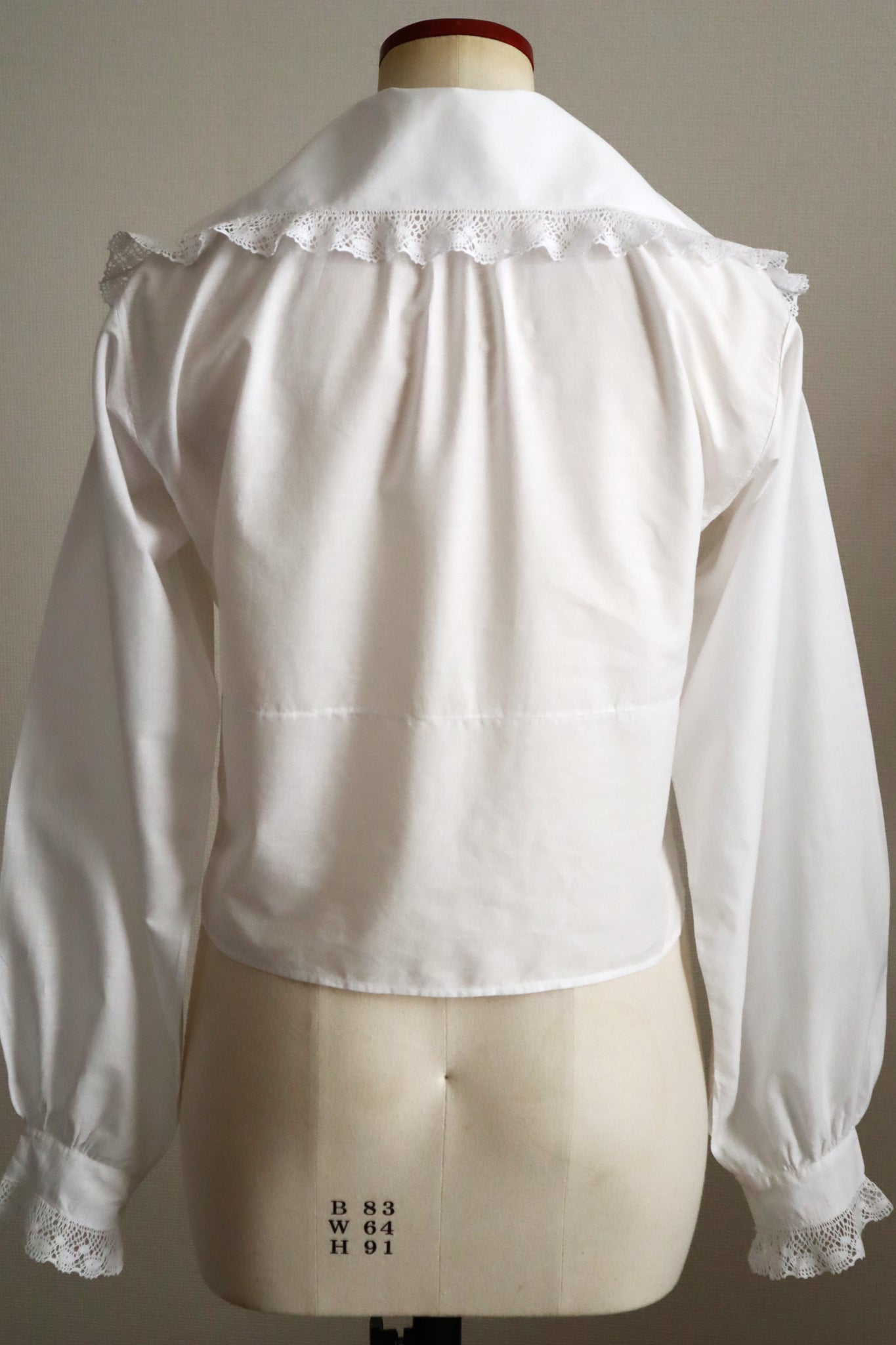 1900s French Cotton Day Blouse