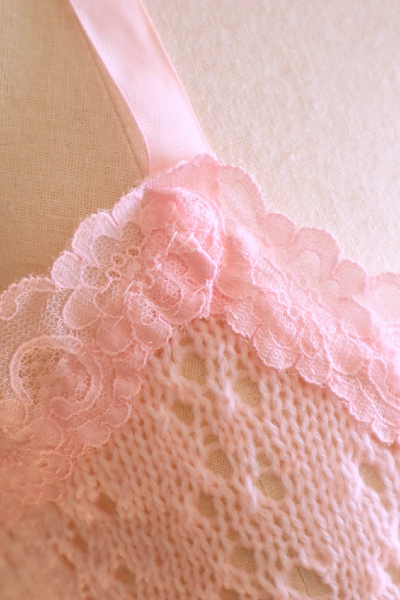 70s Deadstock Pink Knit Camisole