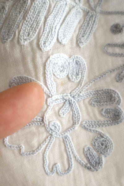 1900s French Cornely Tambour Embroidered Collar