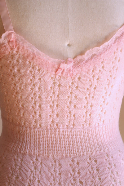 70s Deadstock Pink Knit Camisole