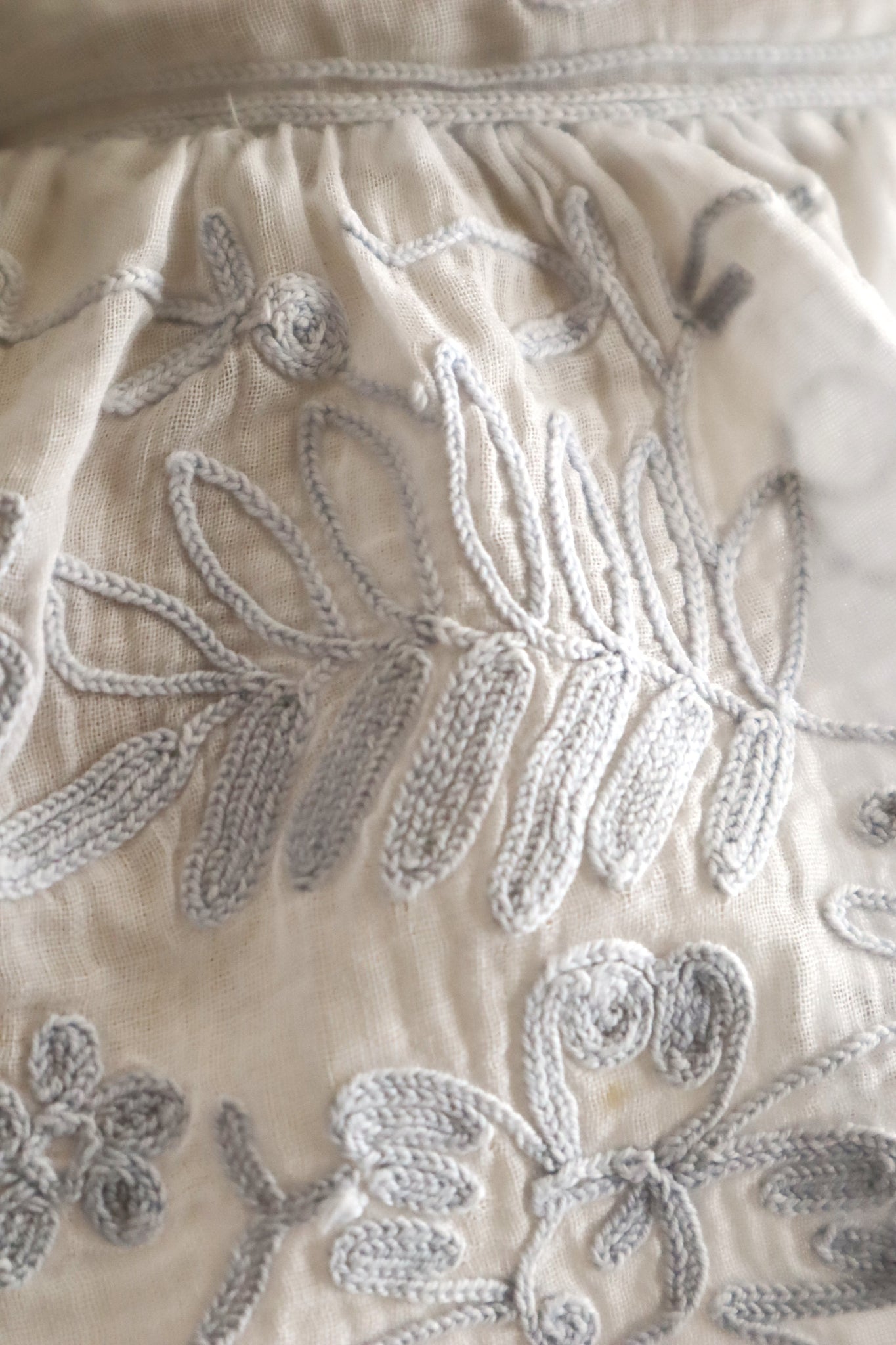 1900s French Cornely Tambour Embroidered Collar