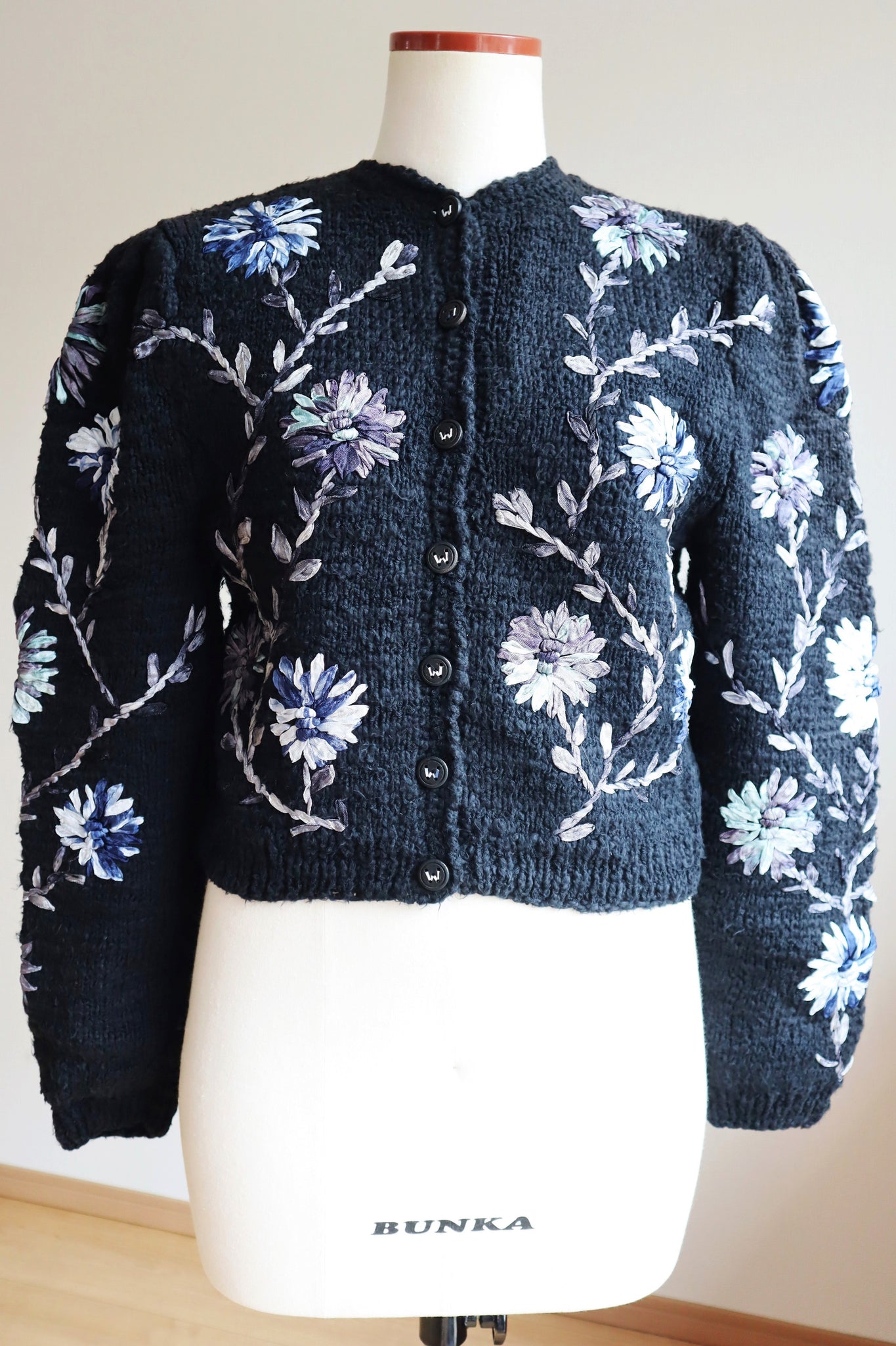 80s Wolkenstricker Navy Cotton Cardigan – makky