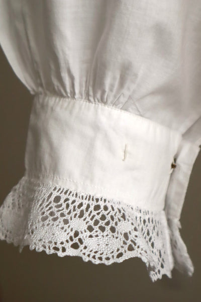 1900s French Cotton Day Blouse