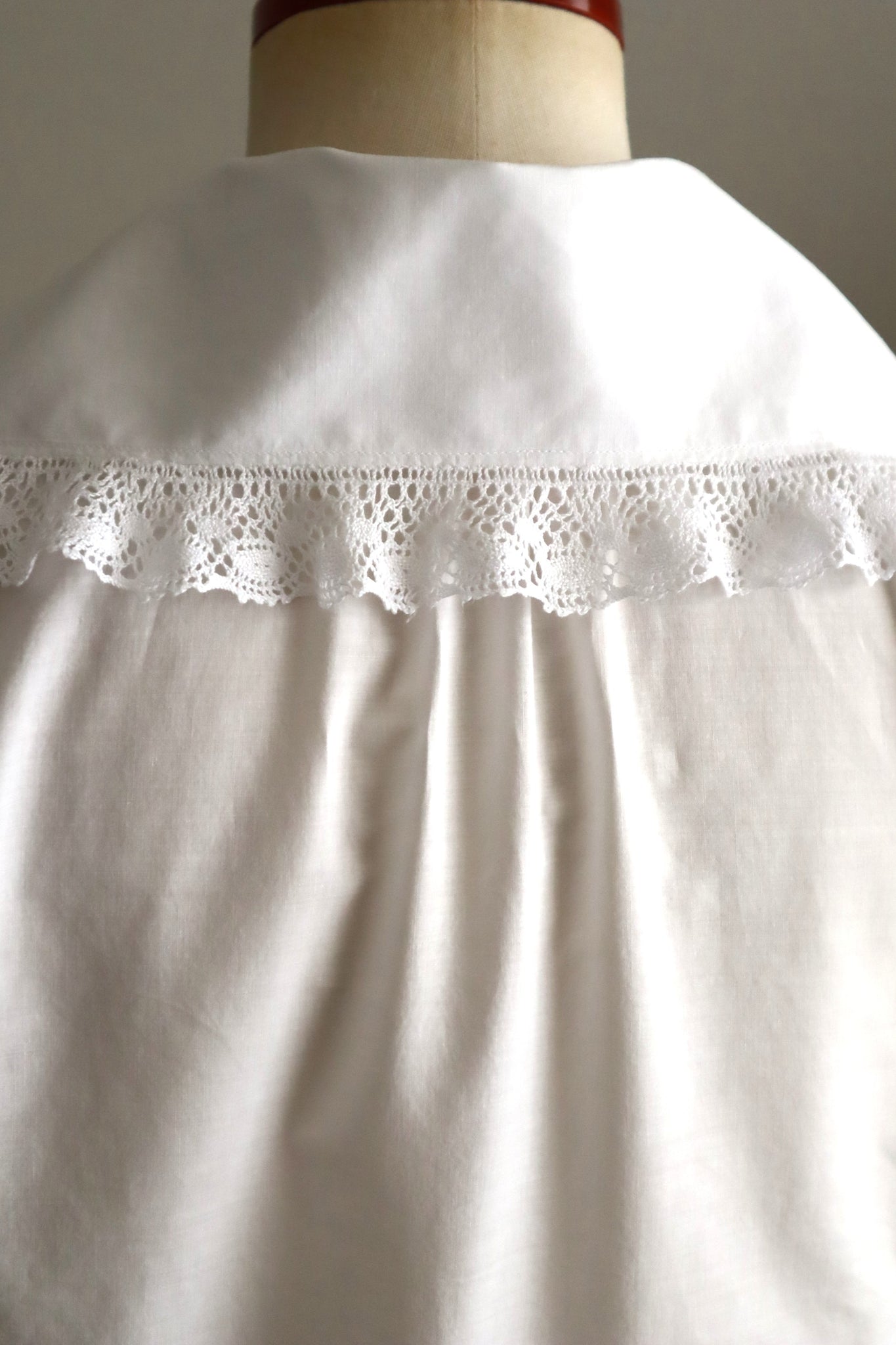 1900s French Cotton Day Blouse