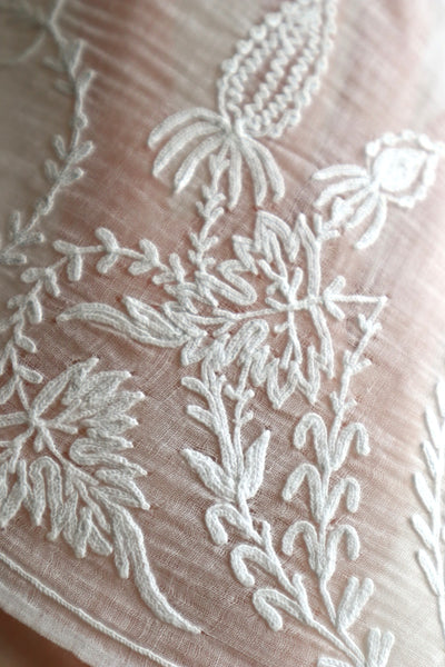 19th Tambour Embroidery Muslin Fitchu