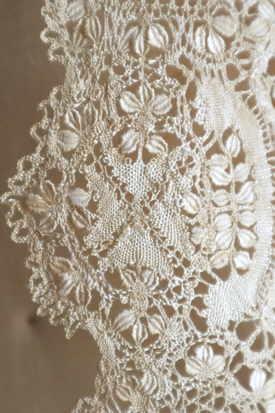 1900s Silk Maltese Lace Shawl