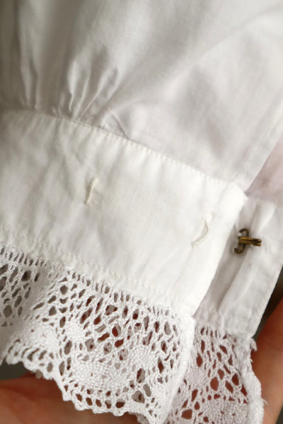 1900s French Cotton Day Blouse