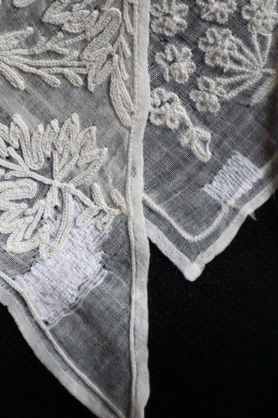 19th Tambour Embroidery Muslin Fitchu