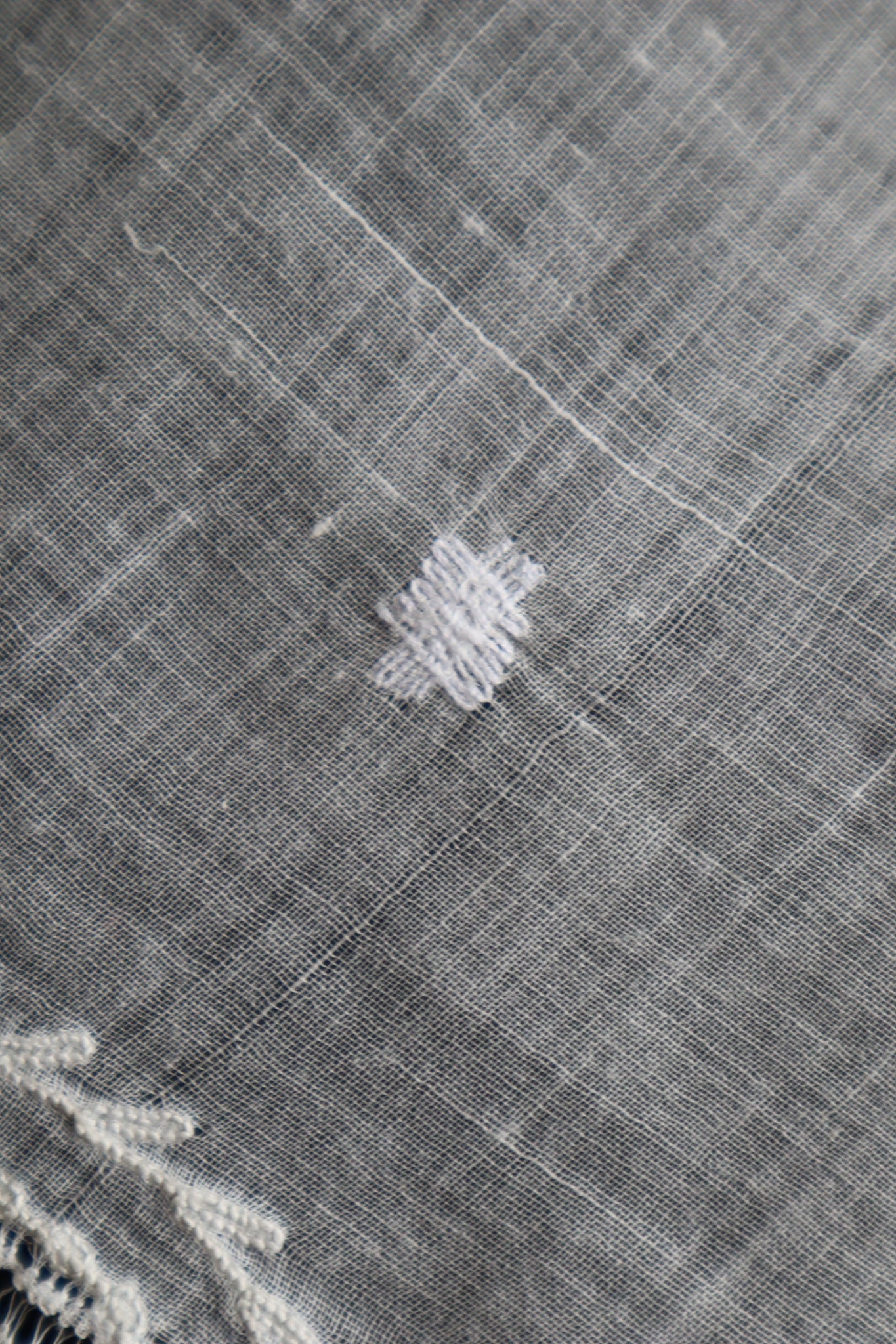 19th Tambour Embroidery Muslin Fitchu